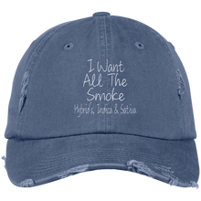All The Smoke Wht Text Dad Cap
