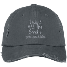 All The Smoke Wht Text Dad Cap