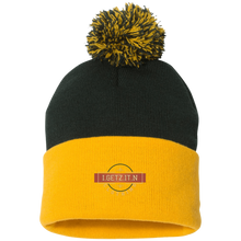 IgetzitN Clothing Logo Pom Pom Knit Cap