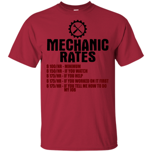 Men's Mechanic Rates T-Shirt