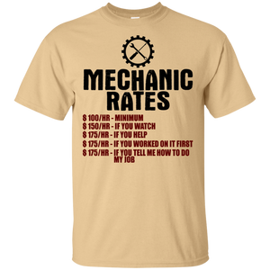 Men's Mechanic Rates T-Shirt