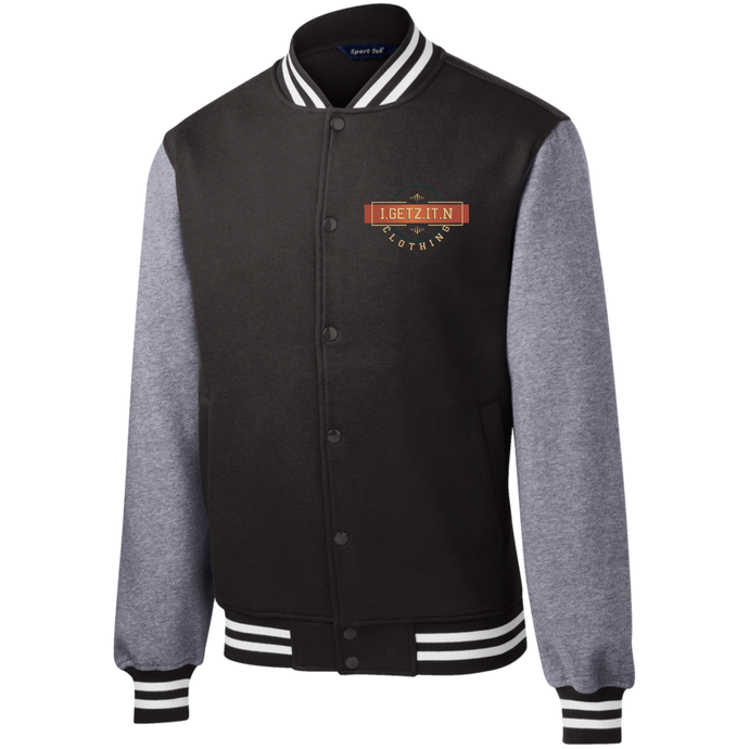 Men's IgetzitN Logo Fleece Letterman Jacket