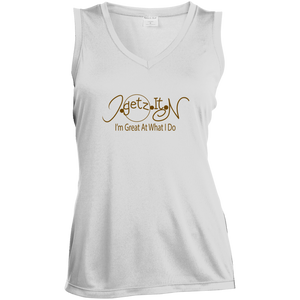 Women's Igetzitn I'm Great GT Sleeveless Moisture Absorbing V-Neck