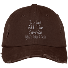 All The Smoke Wht Text Dad Cap