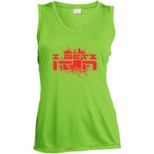 Women's Igetzitn paint logo RT Sleeveless V-Neck
