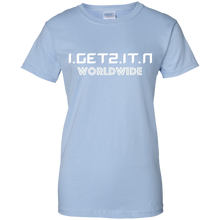 Women's IgetzitN WorldWide Wht T-Shirt