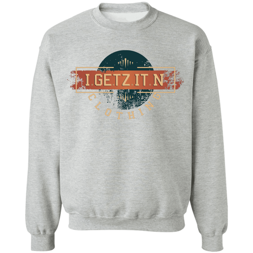 Men's Igetzitn Clothing Logo BW Pullover Sweatshirt