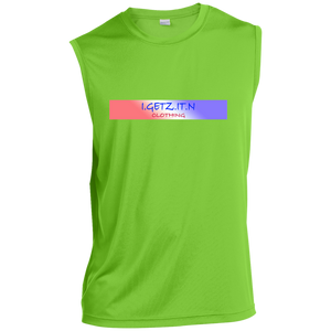Men's Red White Blue Banner Sleeveless T-Shirt