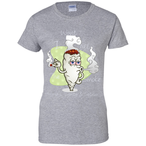 Women's All The Smoke Wht Text T-Shirt
