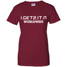 Women's IgetzitN WorldWide Wht T-Shirt