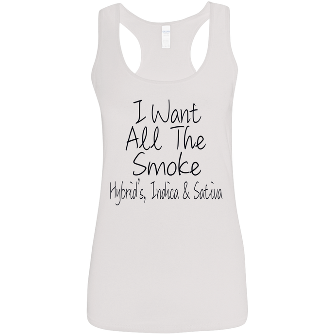Women's All The Smoke BT Softstyle Racerback Tank