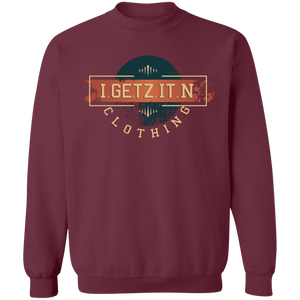 Men's Igetzitn Clothing Logo BW Pullover Sweatshirt