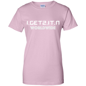 Women's IgetzitN WorldWide Wht T-Shirt