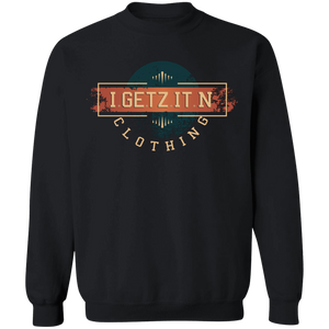Men's Igetzitn Clothing Logo BW Pullover Sweatshirt