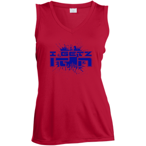 Women's Igetzitn paint logo BT Sleeveless V-Neck