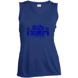 Women's Igetzitn paint logo BT Sleeveless V-Neck