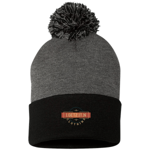 IgetzitN Clothing Logo Pom Pom Knit Cap
