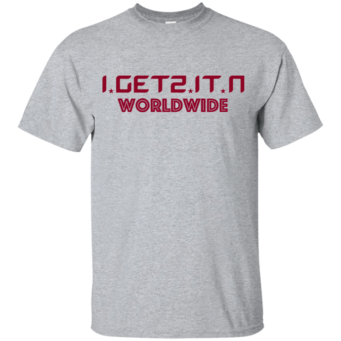 Boy's And Girl's Igetzitn Worldwide Red T-Shirt