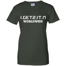 Women's IgetzitN WorldWide Wht T-Shirt