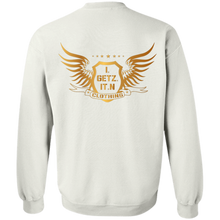 Men's Igetzitn Clothing Logo BW Pullover Sweatshirt