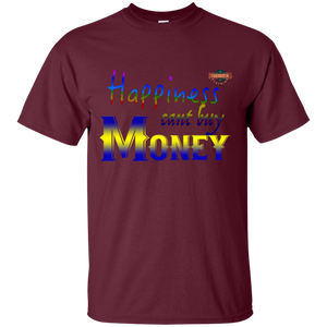 Men's Happiness Cant Buy Money W/O Bg T-Shirt