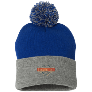 IgetzitN Clothing Logo Pom Pom Knit Cap