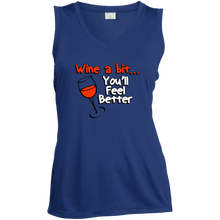Women's Wine A Bit  Sleeveless V-Neck
