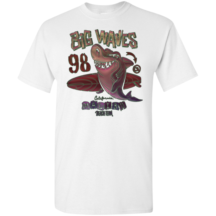 Boy's and Girl's  Big Shark Surfer T-Shirt