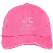 All The Smoke Wht Text Dad Cap