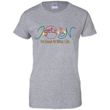 Women's Colorful IGETZITN Logo T-Shirt