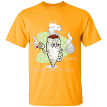 Men's All The Smoke Wht Text T-Shirt