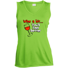 Women's Wine A Bit  Sleeveless V-Neck