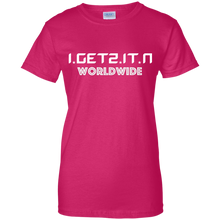 Women's IgetzitN WorldWide Wht T-Shirt