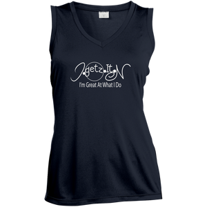 Women's IgetzitN I'm Great Sleeveless V-Neck