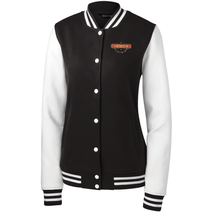 Women's IgetzitN Logo Fleece Letterman Jacket