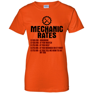 Women's Mechanic Rates T-Shirt