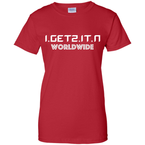 Women's IgetzitN WorldWide Wht T-Shirt