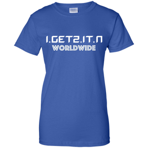 Women's IgetzitN WorldWide Wht T-Shirt