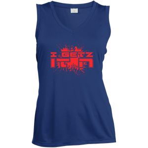 Women's Igetzitn paint logo RT Sleeveless V-Neck