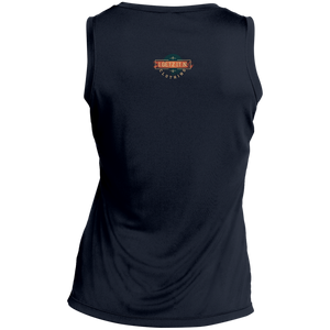 Women's Igetzitn paint logo BT Sleeveless V-Neck