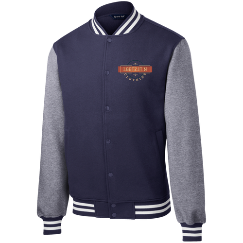Men's IgetzitN Logo Fleece Letterman Jacket