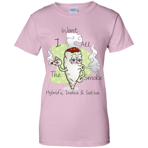 Women's All The Smoke Blk Text T-Shirt