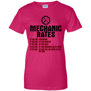 Women's Mechanic Rates T-Shirt