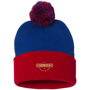 IgetzitN Clothing Logo Pom Pom Knit Cap