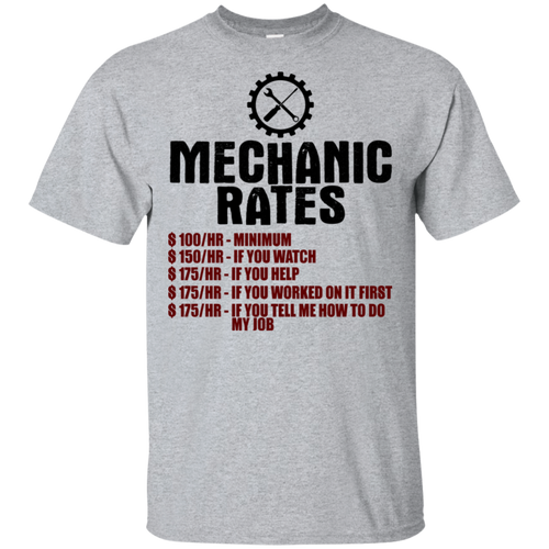 Men's Mechanic Rates T-Shirt