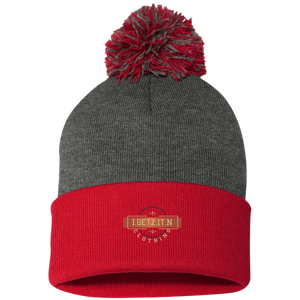 IgetzitN Clothing Logo Pom Pom Knit Cap