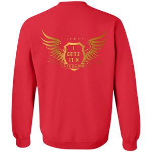 Men's Igetzitn Clothing Logo BW Pullover Sweatshirt