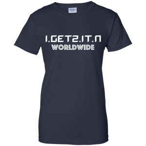 Women's IgetzitN WorldWide Wht T-Shirt