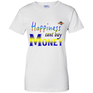 Women's Happiness Cant Buy Money W/O bg T-Shirt
