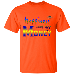 Men's Happiness Cant Buy Money W/O Bg T-Shirt
